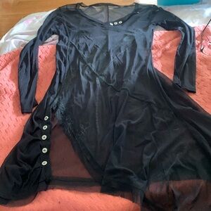 Vintage tunic dress sheer